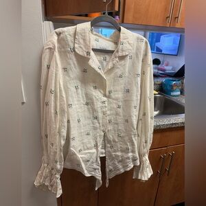 Sleeper Cream Floral Blouse